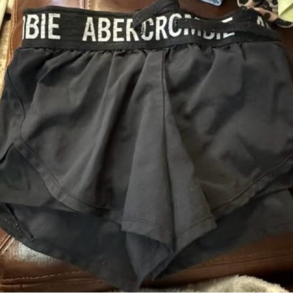 Abercrombie Kids Black Athletic Shorts